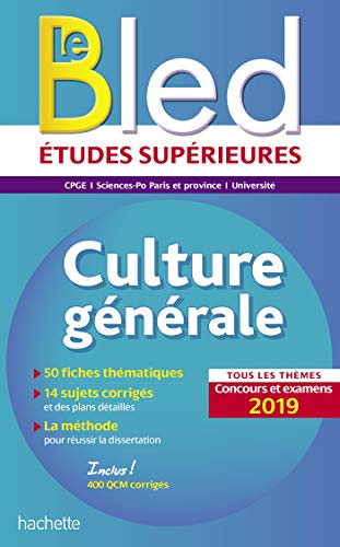 Bled Culture générale, examens et concours 2019