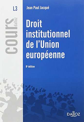 Droit institutionnel de l'Union Européenne: 2015