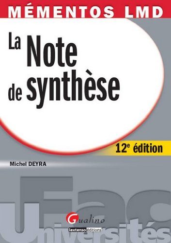 Mementos LMD - La note de synthèse
