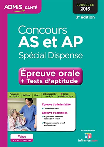 Concours AS et AP - Spécial dispense - Épreuve orale et tests d'aptitude