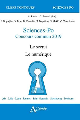 Sciences-po concours commun 2019 - Le secret, le numérique