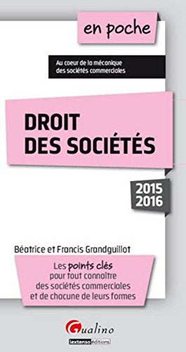 En poche Droit des sociétés 2015-2016, 7ème Ed
