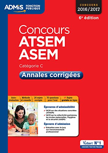 Concours ATSEM et ASEM - Annales corrigées
