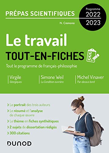 Le travail - Tout-en-fiches - Prépas scientifiques Français-philosophie - Programme 2022-2023 (2022-2023)