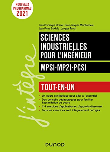 Sciences industrielles pour l'ingénieur MPSI-MP2I -PCSI: Tout-en-un