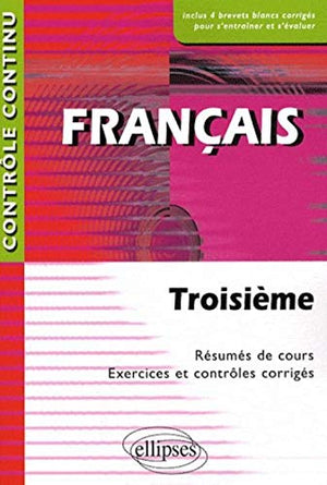 Français 3e Contrôle continu