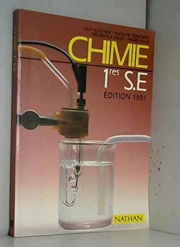 Chimie, 1res S. E.: Programme 1988