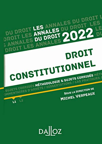 Annales Droit constitutionnel 2022