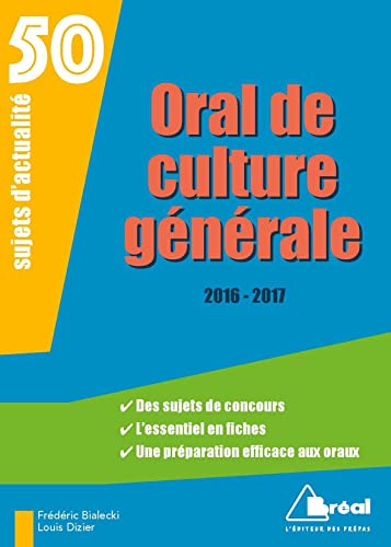 Oral de culture générale 2016-2017