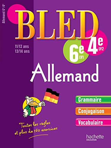 Cahier Bled - Allemand 6ème LV1 - 4ème LV2
