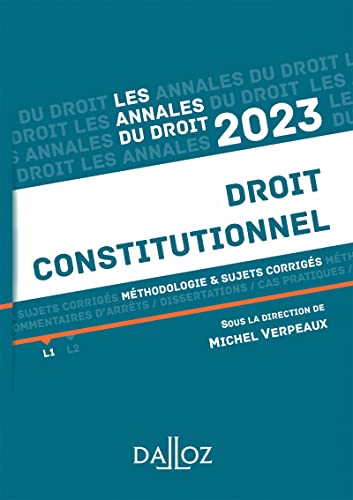 Annales Droit constitutionnel 2023