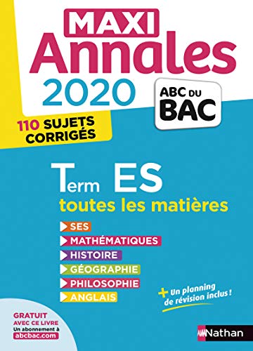Maxi-annales ABC du Bac 2020 - Terminale ES (24)