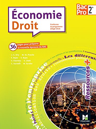 Ressources + Economie - Droit Sde Bac Pro 3e édition