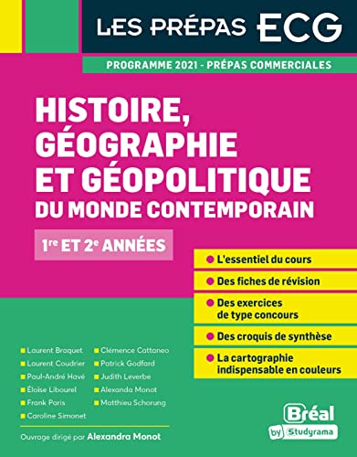 Histoire, géographie, géopolitique du monde contemporain: 1re et 2e années