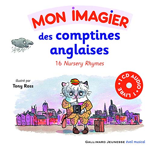Mon imagier des comptines anglaises. 16 Nursery Rhymes - Un livre + Un CD audio - De 3 à 6 ans