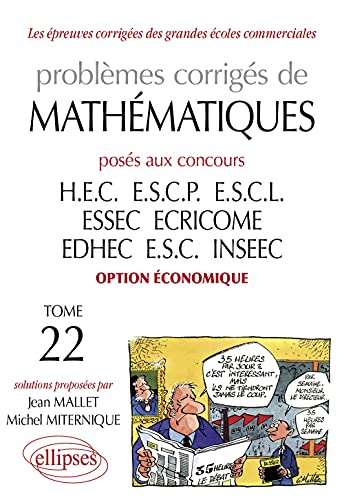 Mathématiques HEC 1998-2001, tome 22, option économique