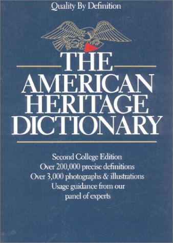 The American Heritage Dictionary (thumb index)