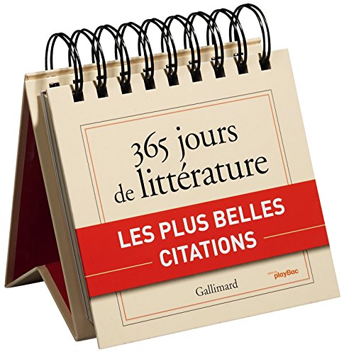 Calendrier - 365 jours de littérature avec Gallimard
