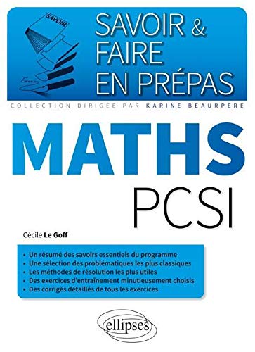 Savoir & Faire en Prépas Maths PCSI