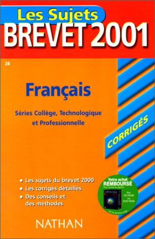 Français Brevet. Corrigés 2001