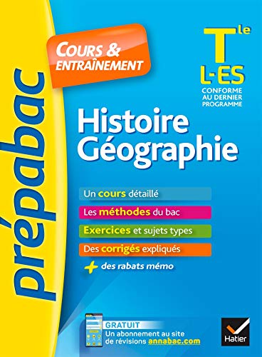 Histoire-Géographie Tle L, ES - Prépabac Cours & entraînement
