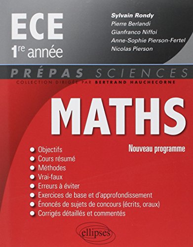 Maths ECE 1ère Année Conforme au Programme 2013