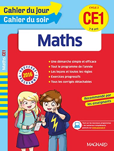 Cahier du jour/Cahier du soir Maths CE1 - Nouveau programme 2016