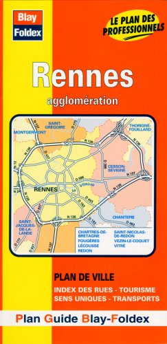 Plan de ville : Rennes (avec un index)