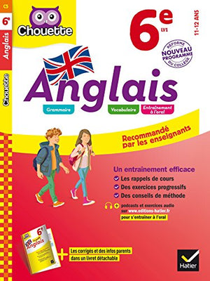 Anglais 6e - LV1 (A1 vers A2): cahier d'entraînement et de révision