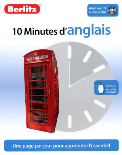 10 Minutes d'Anglais, Méthode de langue pour apprendre rapidement, avec CD audio.
