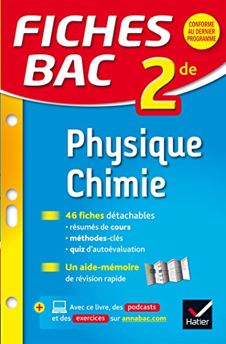Fiches bac Physique-Chimie 2de: fiches de révision - Seconde