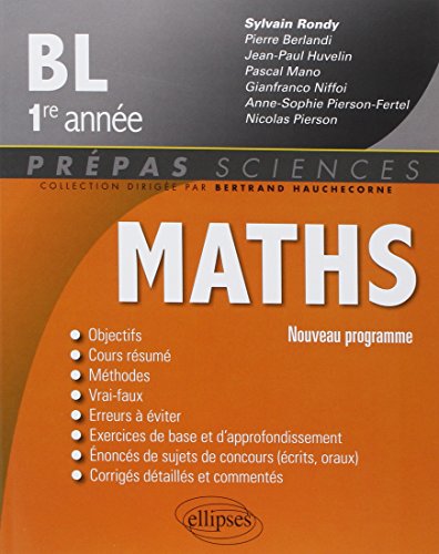 Mathématiques BL-1e année