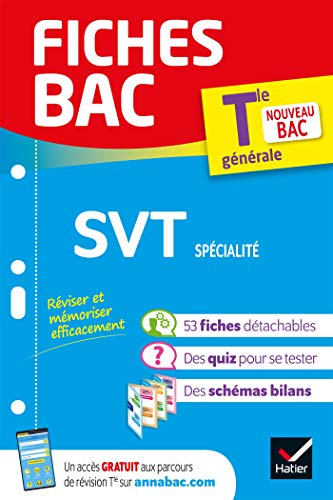 Fiches bac SVT Tle (spécialité) - Bac 2023: nouveau programme de Terminale