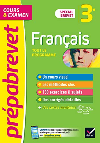 Prépabrevet Français 3e - Brevet 2024: cours, méthodes et entraînement