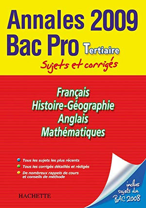 Français, Histoire-Géographie, Anglais, Mathématiques Bac Pro Tertiaire
