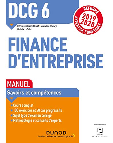 DCG 6 Finance d'entreprise - Manuel - Réforme 2019-2020: Réforme Expertise comptable 2019-2020