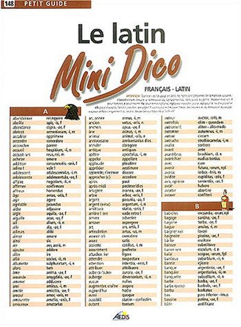 PG148 - Le latin : Mini Dico français-latin