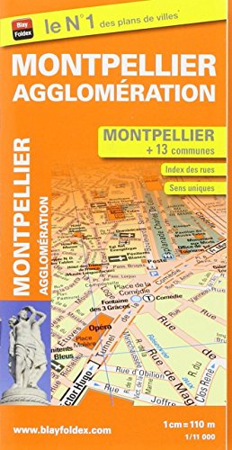 Montpellier - plan de la ville et de son agglomeration