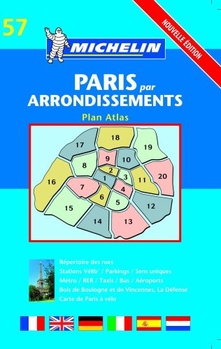 Plan de ville : Paris par arrondissements, numéro 57