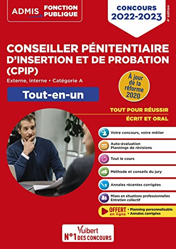Concours Conseiller pénitentiaire d'insertion et de probation (CPIP) - Catégorie A - Tout-en-un: Concours 2022-2023