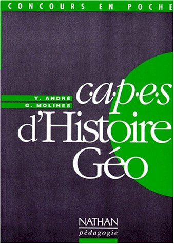 C.A.P.E.S d'histoire géographie