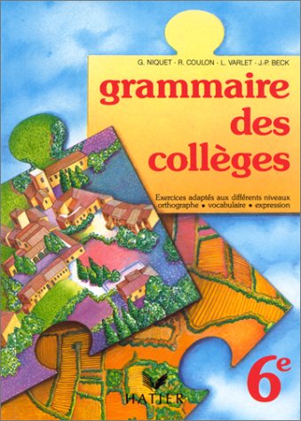Grammaire des collèges 6e, Livre de l'élève