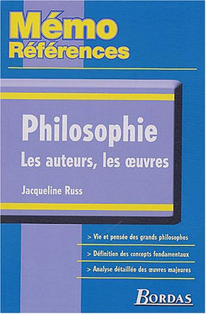 Memo refer.philosophie auteurs oeuvres