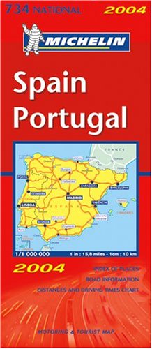 Michelin Spain & Portugal Map No. 734 (Michelin Maps)