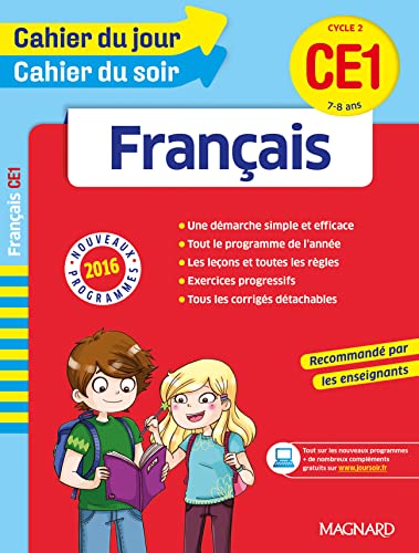 Cahier du jour/Cahier du soir Français CE1 - Nouveau programme 2016