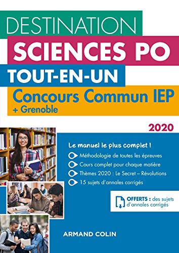 Destination Sciences Po - Concours commun IEP 2020 + Grenoble: Tout-en-un