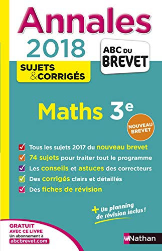 Annales ABC du Brevet Maths 2018