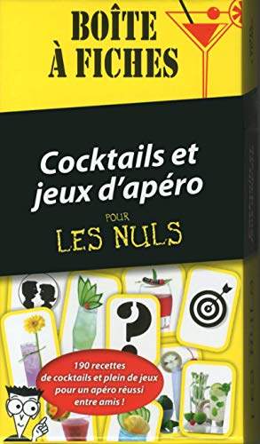 Boîte à fiches Cocktails et Jeux d'Apéro Pour les Nuls