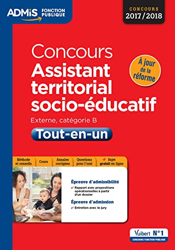 Concours Assistant territorial socio-éducatif - Catégorie B - Tout-en-un: Concours 2017-2018