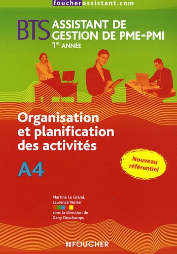 Organisation et planification des activités A4